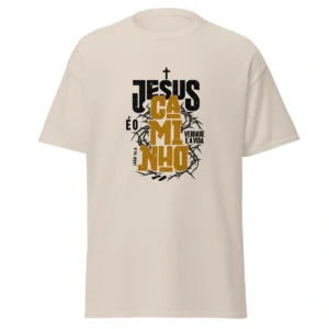 Camiseta Masculina Jesus Caminho Verdade e Vida